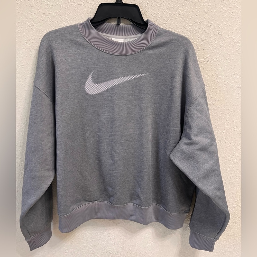 Nike Women's Classic Gray Crew Neck Sweater